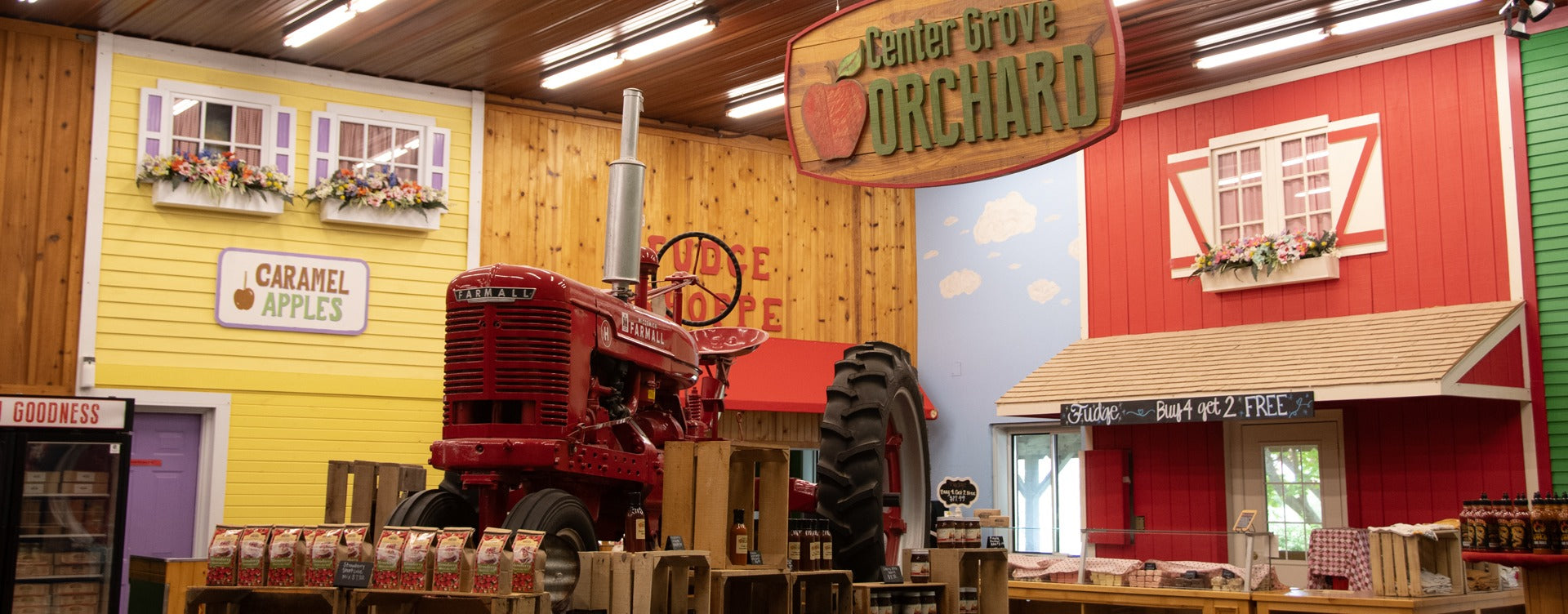 Interior of Center Grove Orchard market
